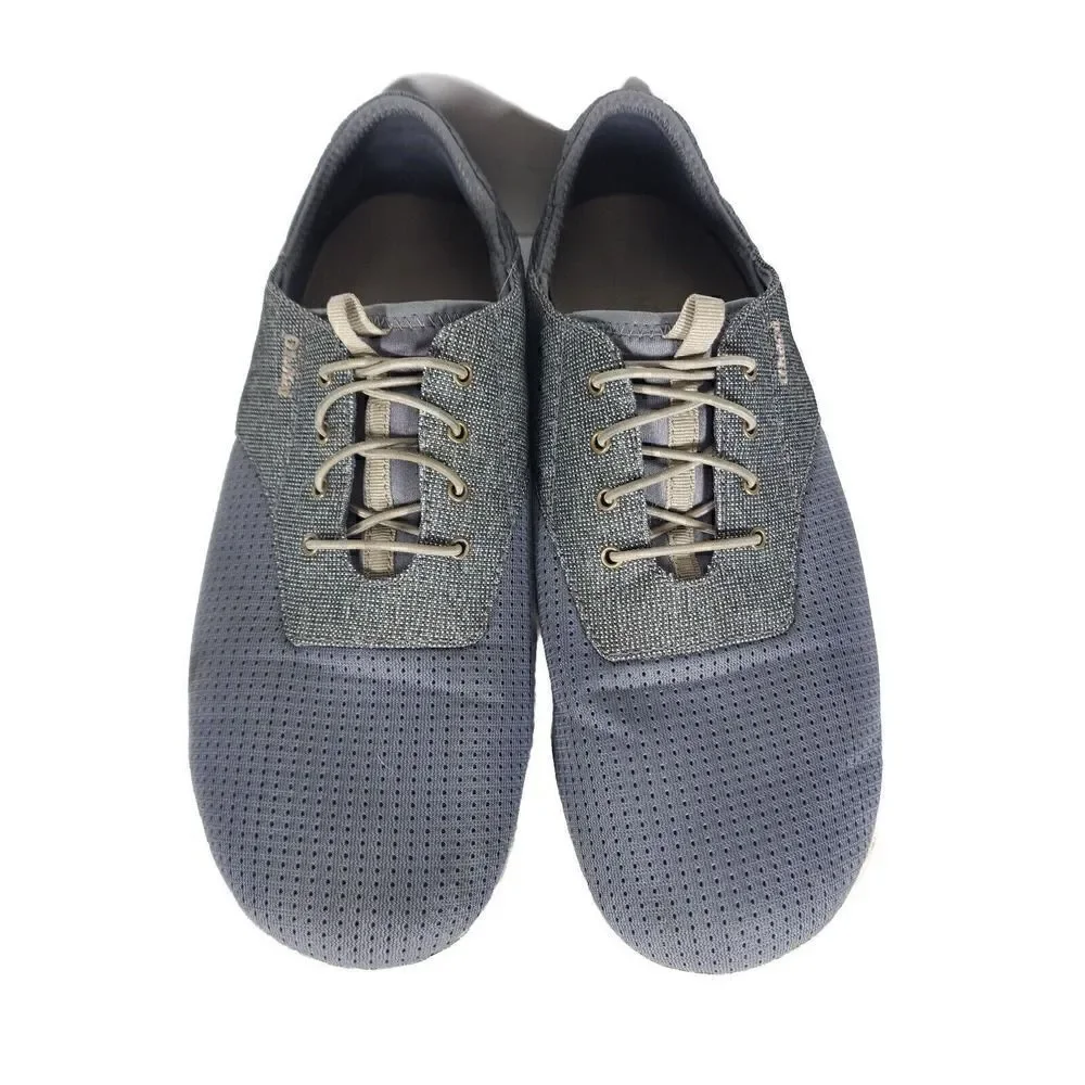 OluKai Men's Nohea Moku US 10 Gray Lace Up Flats Loafer Sneakers Shoes